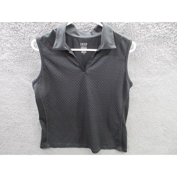 IZOD Cool Fx Performx Golf Tank Textured Sleeveless Active Shirt Women Large - Picture 1 of 11